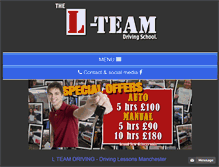 Tablet Screenshot of l-team-driving.co.uk